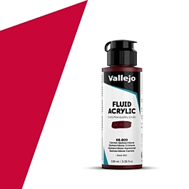 Acrílico Fluid 809 carmín de quinacridona Vallejo 100ml