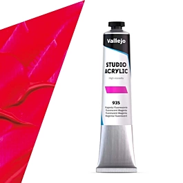 Acryl Studio 935 Fluorescerend Goud Magenta Vallejo 58ml