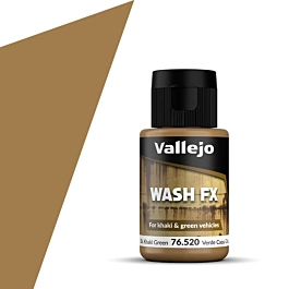 Farba modelarska 520 Dark Khaki Green Wash FX 35ml Vallejo