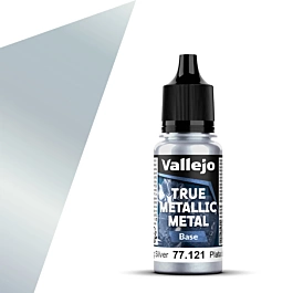 Farba modelarska Srebro próby 925 BaseTrue Metallic Vallejo 18ml