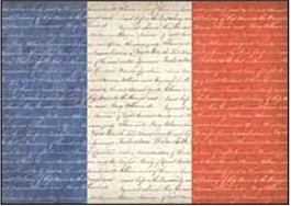 SUPER DEAL **60%** Stamperia Printed Felt France Flag 50x70cm