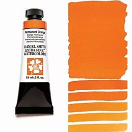 Daniel Smith Watercolour Extra Fine Permanent Orange tube S3 15ml