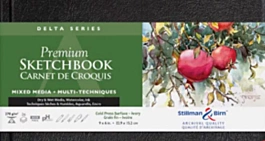 Sketchbook Delta Multitécnica 270g/m² Negro Stillman & Birn 23x15cm