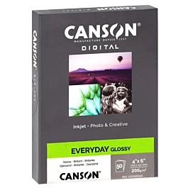 Canson Digital Everyday Glossy 50 Vellen Fotopapier 10x15cm