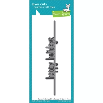 Gazon Fawn Die-cuts Gelukkige vakantie lijnrand