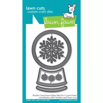 Troqueles Shutter Card Snow Globe Add-On Lawn Fawn

