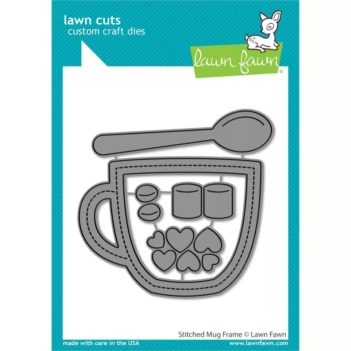 Troqueles Stitched Mug Frame Lawn Fawn