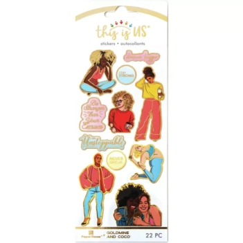 Enamel Stickers Everyday Woman Paper House

