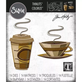 Thinlits Cafe Colorize Die para Sizzix por Tim Holtz 665212