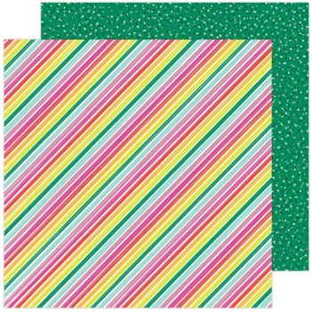 Papel Summer Stripes Brave + Bold Amy Tangerine 30x30cm