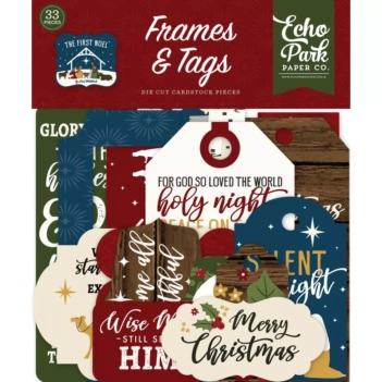 Die-Cuts Frames and Tags The First Noel Echo Park 