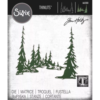 Snijmal Thinlits Tall Pines Tim Holtz voor Sizzix 665583