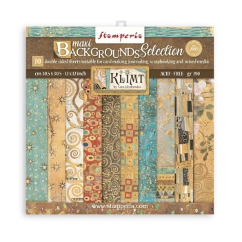 Set de Scrapbooking Backgrounds Klimt Stamperia 30x30cm