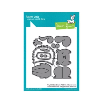Troqueles Tiny Gift Box Skunk Add-On Lawn Fawn