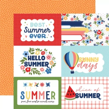 Echo Park My Favorite Summer Papier 6"X4" Journaling Cards 30x30cm