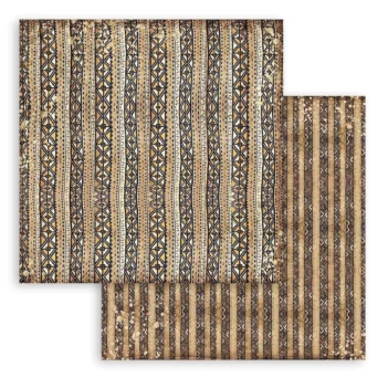 Papel Ethnic Textures Savana Stamperia 30x30cm