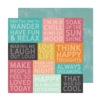 Papel Happy Thoughts Sun Chaser Heidi Swapp 30x30cm
