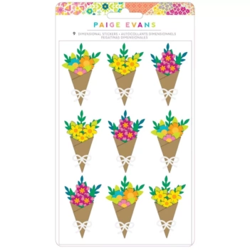 SUPER DEAL **40%** Am Crafts Splendid Paige Evans Dimensional Sticker Stickers