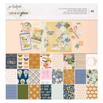 Set de Scrapbooking Live & Let Grow Jen Hadfield 30x30cm