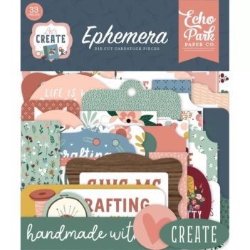 Die-Cuts Ephemera Let's Create Echo Park