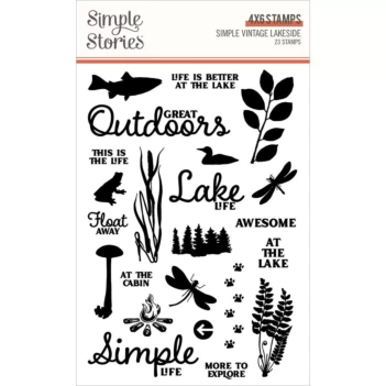 Simple Stories SV Lakeside Set Transparante Stempels 