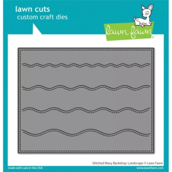Lawn Fawn Snijmal Stitched Wavy Backdrop Landscape 