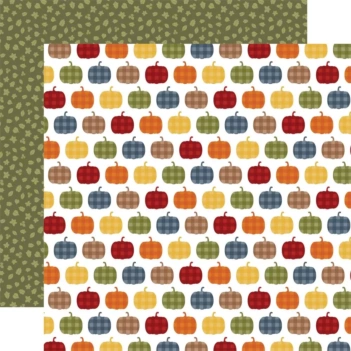 Echo Park Fall Fever Papier Gingham Gourds 30x30cm
