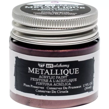 Finnabair Metallic Acrylic Paint Plum Preserves