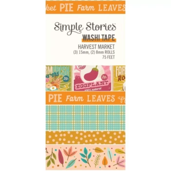 Simple Stories Harvest Market Set 5 Washi Tape 