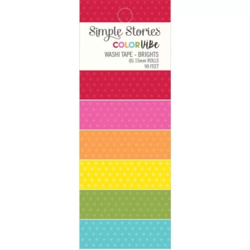 Set 6 Washi Tape Brights Color Vibe Einfache Geschichten