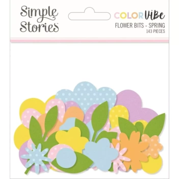 Simple Stories Snap Color Vibe Die-Cuts Flower Bits Spring 