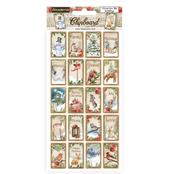 Chipboard Stickers Romantic Home For The Holidays Stamperia
