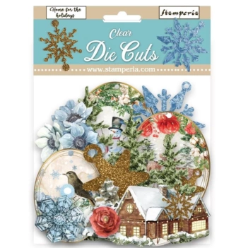 Die-Cuts Clear Romantic Home For The Holidays Stamperia