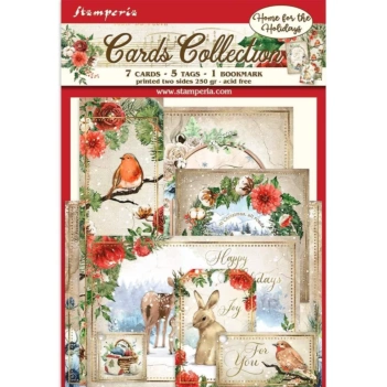 Romantic Home For The Holidays Card Set Stamperia