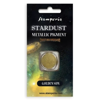 Pigmento Metálico Stardust Golden Sun Stamperia 

