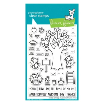 Clear Stamps Apple-soluut Awesome Lawn Fawn