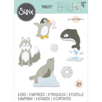 Thinlits Animal Finger Puppets Die Sizzix 666012