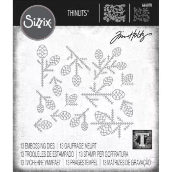Wykrojnik Thinlits Pine Patterns Sizzix 666070