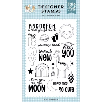 Clear Stamps My Boy Our Baby Boy Echo Park