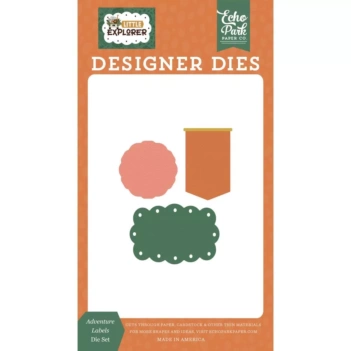 Adventure Labels Little Explorer Echo Park Die Cuts