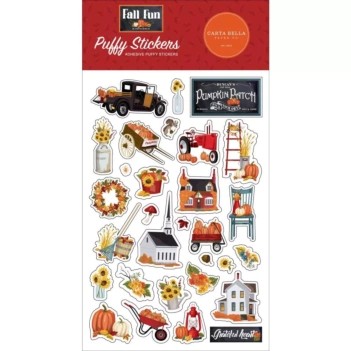 Carta Bella Fall Fun Puffy Stickers 