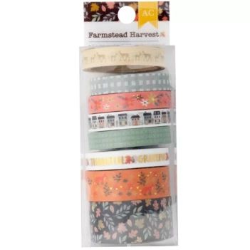 Set van 8 washi-tapes Farmstead Harvest American Crafts