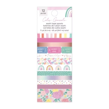 Set van 12 washi-tapes Rainbow Avenue Celes Gonzalo