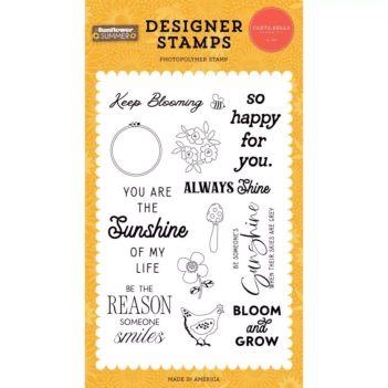 Sellos transparentes Sunflower Garden Sunflower Summer Carta Bella