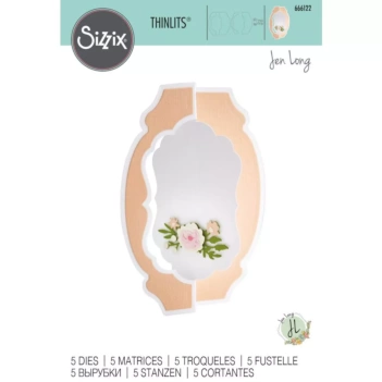 Sizzix Stanzschablone Thinlits Card Label 