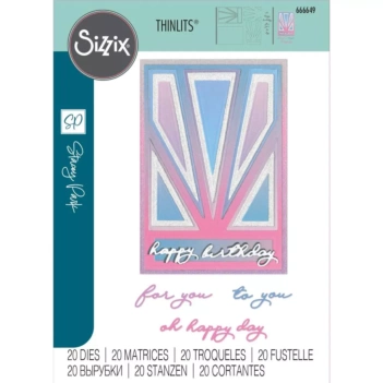Sizzix Stanzschablone Thinlits Cosmopolitan Refined Rays 