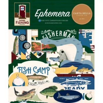 Kit de scrapbooking Gone Fishing Carta Bella 15x15cm