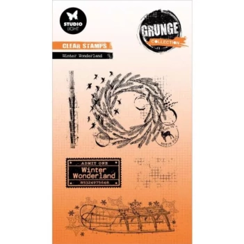 Sello transparente Pine Tree Grunge Studio Light