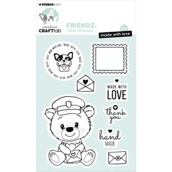 Set de Sellos Transparentes Made with Love Creative Craflab Studio Light
