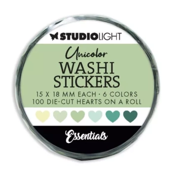 Washi Die-cuts Stickers Pink Essentials Studio Light